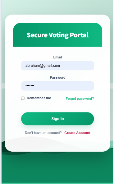 Secure Voting Portal